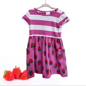 Hanna Andersson Mixie Strawberry Playdress size 4